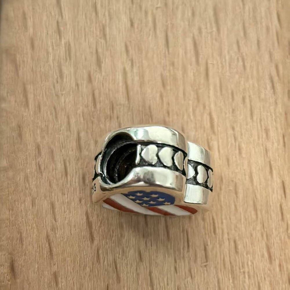 Pandora American Exclusive Travel Heart Charm Pendant, S925 Silver Bracelets - Picture 4 of 4